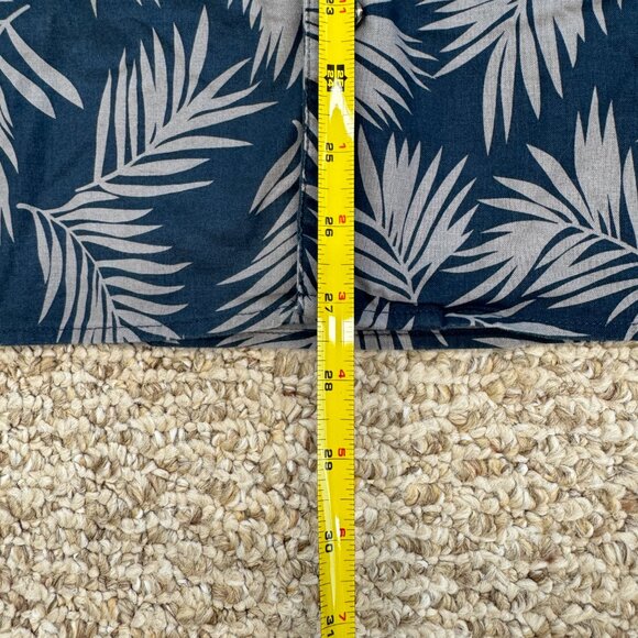 Penfield Navy / Gray Hawaiian Style Short‎ Sleeve Button Down Large - Picture 4 of 7